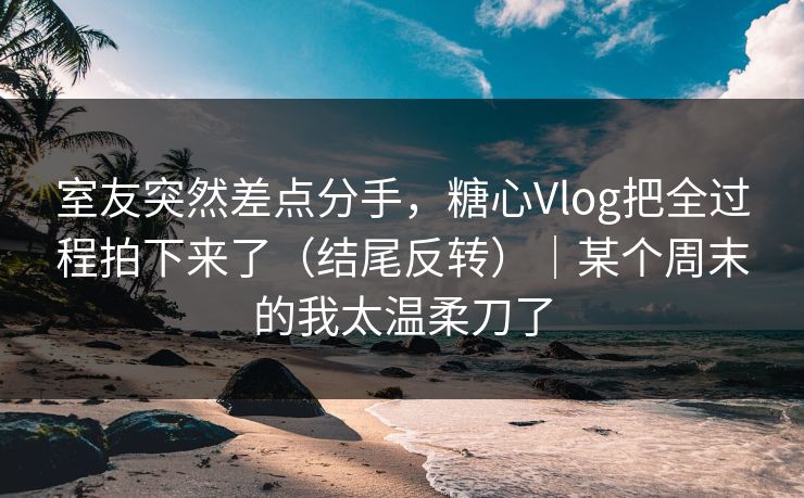 室友突然差点分手,糖心Vlog把全过程拍下来了(结尾反转)|某个周末的我太温柔刀了 室友突然差点分手,糖心Vlog把全过程拍下来了(结尾反转)|某个周末的我太温柔刀了