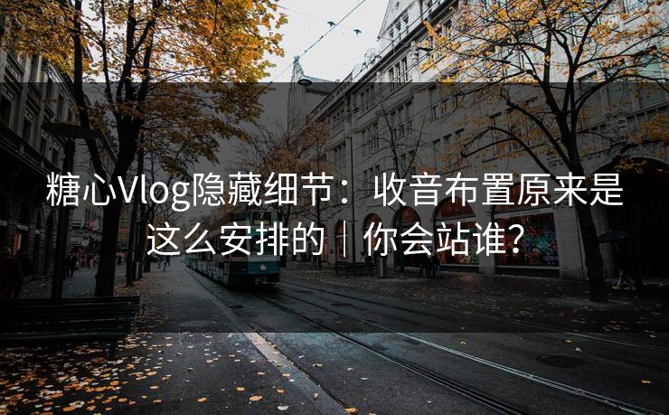 糖心Vlog隐藏细节：收音布置原来是这么安排的｜你会站谁？  第1张